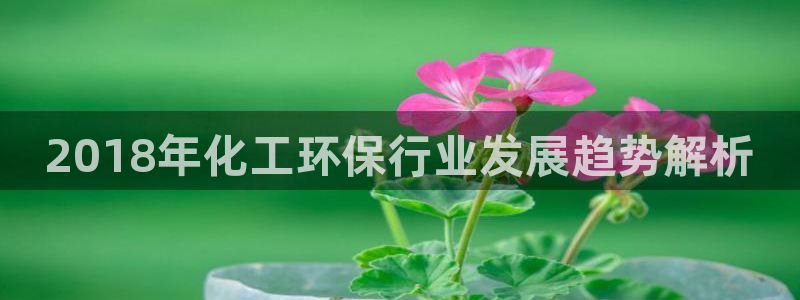 亿万先生：2018年化工环保行业发展趋势解析