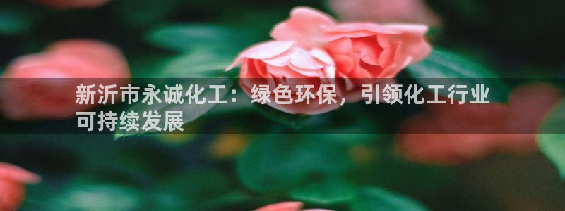 亿万先生 菲律宾：新沂市永诚化工：绿色环保，引领化工行业
可持续发展