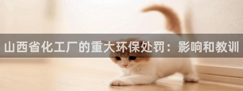 亿万先生下载客户端：山西省化工厂的重大环保处罚：影响和教训