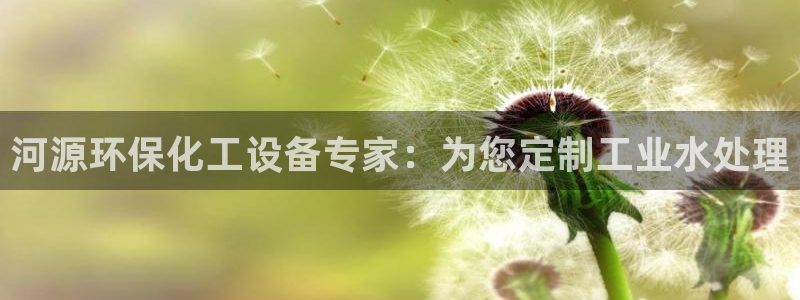 亿万先生手游下载：河源环保化工设备专家：为您定制工业水处理