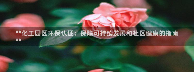 mr亿万先生：**化工园区环保认证：保障可持续发展和社区健康的指南
**