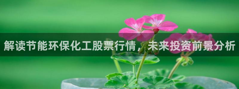 亿万先生手游下载官网：解读节能环保化工股票行情，未来投资前景分析