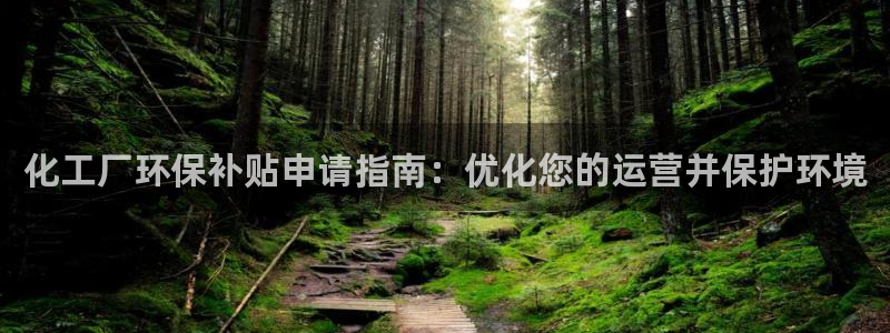 亿万剪辑：化工厂环保补贴申请指南：优化您的运营并保护环境