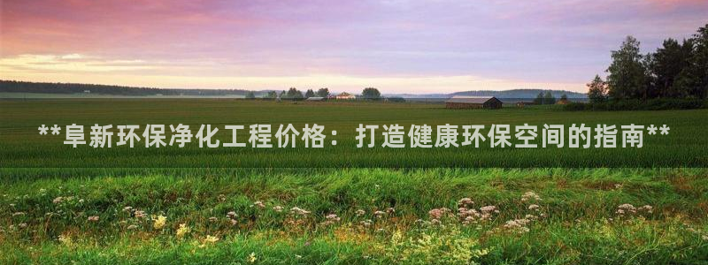 电影亿万：**阜新环保净化工程价格：打造健康环保空间的指南**