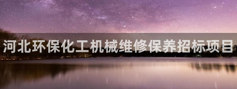 亿万先生客户端官网登录不了：河北环保化工机械维修保养招标项目